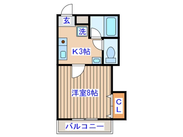 クレ－ル・ヤギヌマの物件間取画像